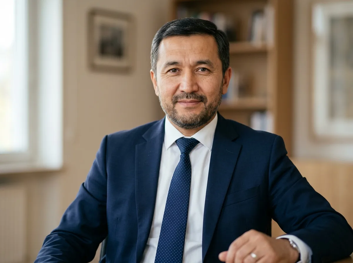 Аватар пациента Арслана М., мужчина, нейтральный фон, деловой вид